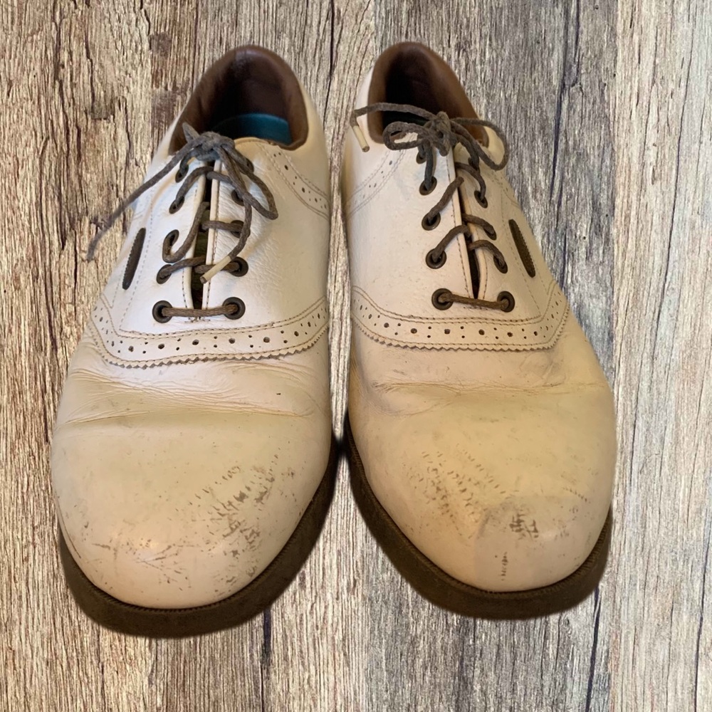 Men’s FootJoy Soft-Joys Sierra Golf Shoes Used in Box Size 9.5W White